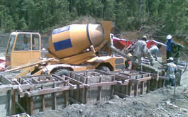 Baustelle in Indonesien